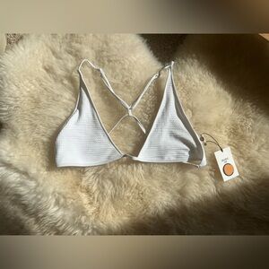 NWT universo bralette in white eco compression